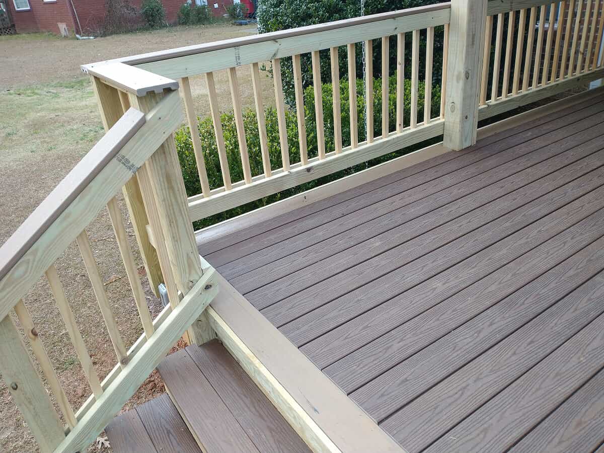 low maintenance custom deck in macon barrington hall archadeck